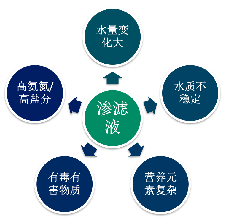 污水處理，垃圾滲濾液，高氨氮